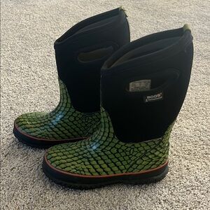 Bogs Green and Black Waterproof Boots